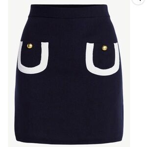 NEW Free Assembly Women's Tipped Patch Pocket Mini Sweater Skirt Size XS (0-2)